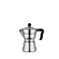 photo moka espresso-kaffeemaschine aus aluminiumguss, schwarz, 6 tassen 1